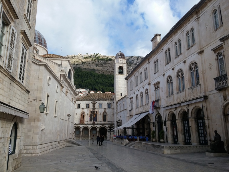 Dubrovnik na rozhdestvo. Khorvatiya.